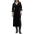 AllSaints Ani Velvet Dress Black