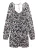 Pull&Bear Jurk  antraciet / groen / lichtlila / wit