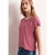 Street One Dames Shirt met ronde hals en rimpels in Roze