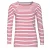 SOLS Dames/dames Marine Long Sleeve Stripe T-Shirt (Wit/rood)