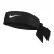 Nike Fury Classic Dri-FIT Verstelbare Haarband (Zwart)