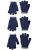 Next Handschoenen  navy / nachtblauw / grijs gemêleerd