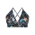 Zizzi voorgevormde triangel bikinitop CAANNE zwart/multi