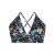 Zizzi voorgevormde triangel bikinitop CAANNE zwart/multi