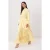 Trendyol Modest Dames Geel Effen Maxi Lang Stijlvol/Avond Skater Modest Avond Jurken