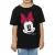 Disney Meisjes Minnie Mouse Gezicht Katoenen T-Shirt (Zwart)