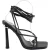 Chic Leren sandalen met naaldhak voor dames (Zwart)