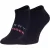 Tommy Hilfiger Heren Contrast Gestreepte Enkelsokken (Set van 2) (Zwart)