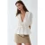 Gestructureerde V-hals Blouse