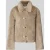 Selected Regular fit jas van imitatiebont met platte kraag Model ‘NEW CILO’