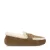 Manfield suède pantoffels camel/ecru