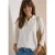 Polo met 3/4-mouwen en knoopdetail