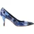 Louis Vuitton Gedrukte Puntige Teen Pumps in Marineblauw Patentleer