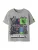 NAME IT Shirt ‘NKMMYKIN MINECRAFT’  grijs gemêleerd / lichtgroen / zwart / wit