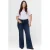 Fox Factor Plus Size flared jeans – donkerblauw