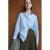 Mango gestreepte blouse blauw