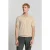 No Excess Pullover Short Sleeve Polo V Melange With Linen Sand