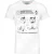 Star Wars Officiële heren Haynes Darth Vader T-Shirt (Wit)