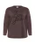 KAFFE CURVE Sweatshirt ‘Berla’  donkerbruin