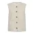 FREEQUENT teddy rechtvallend gilet – ecru