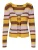 VERO MODA Gebreid vest ‘AURA’  bruin / geel / lila
