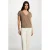 Morgan gemêleerde top met glitters – beige