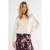 Tramontana mesh midi kokerrok met print – paars