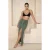 TRENDYOLMİLLA Dames Kaki Effen Maxi Sarong Asymmetrisch Rokken
