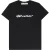 Gebroken wit nieuw Script-logo casual fit zwart T-shirt
