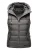 Marikoo dames gewatteerd vest – Taisaa, licht met capuchon & snackvak