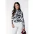 Colourful Rebel mesh top met koeienprint zwart