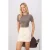 TRENDYOLMİLLA Dames Ecru Effen Kort / Mini Rokken