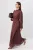 Trendyol Modest Dames Bruin Stippen Maxi Lang Skater Modest Jurken