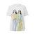 Zachte katoenen T-shirt met print aan de voorkant en logo patch voor vrouw s.Oliver