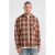 America Today regular fit geruit casual overhemd – bruin/oranje