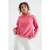 Oversized Pluche Halflange Rits Sweater