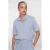 Geisha Blouse Blouse Met Streep Dessin En Korte Mouwen 63474 20 Blue/off-white Dames