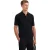 No Excess Pullover short sleeve polo zip soli black