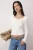 TRENDYOLMİLLA Dames Ecru Effen Lang Getailleerd Blouses