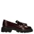 Manfield chunky lakleren loafers – bordeaux