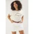 Trendyol Curve Dames Grijs Slogan Kort Regular fit Grote maten T-shirts