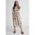 Ruby maxi overhemdjurk met linnen en schelpenprint