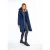Dreimaster Winterjas stormwolk Dames donker marine