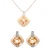 Orphelia ‘Athena’ Dames 925 Sterling Zilver Set: Ketting-Hanger + Oorbellen – Zilver/Roze SET-7113
