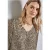 Street One Dames Chiffon blouse met rimpels in Beige