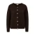 Alpaca gemixte cardigan met ribbelranden voor dames s.Oliver
