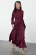 Trendyol Modest Dames Bruin Effen Maxi Lang Stijlvol/Avond Skater Modest Avond Jurken