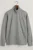 GANT Regular Fit Gebreide trui ritssluitinggrijs, Effen