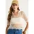 Geribde Korte Mouwen Blouse met Hemdkragen