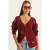 V-hals Fruit Geborduurde Breisel Cardigan